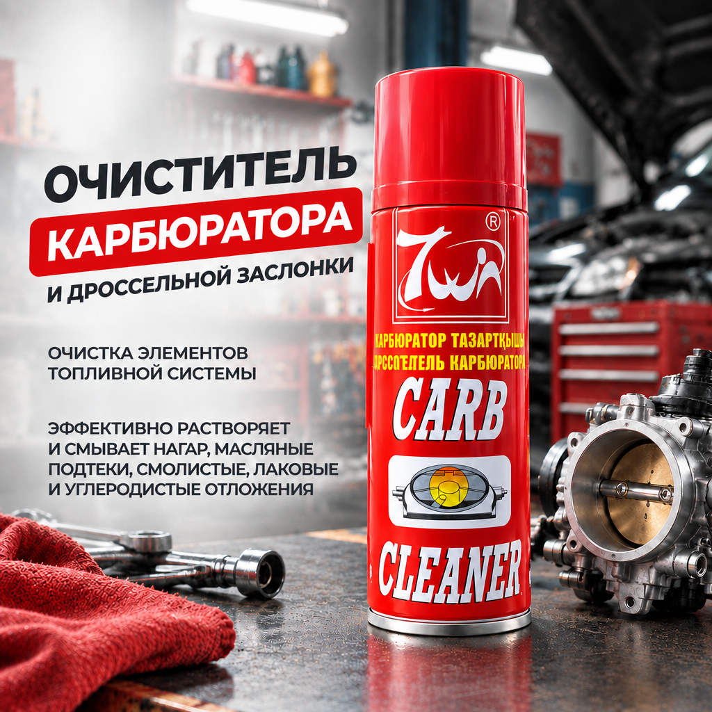 Карб оригинал очиститель карбюратора и дроссельной заслонки 7WIN